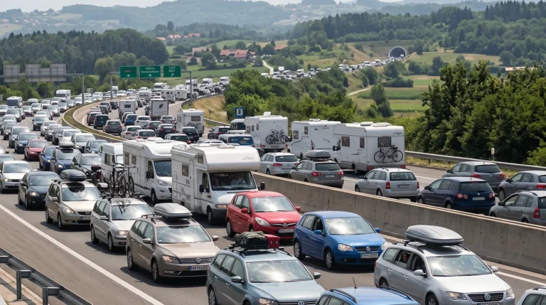 Na slovenskih cestah nastajajo poletni zastoji
