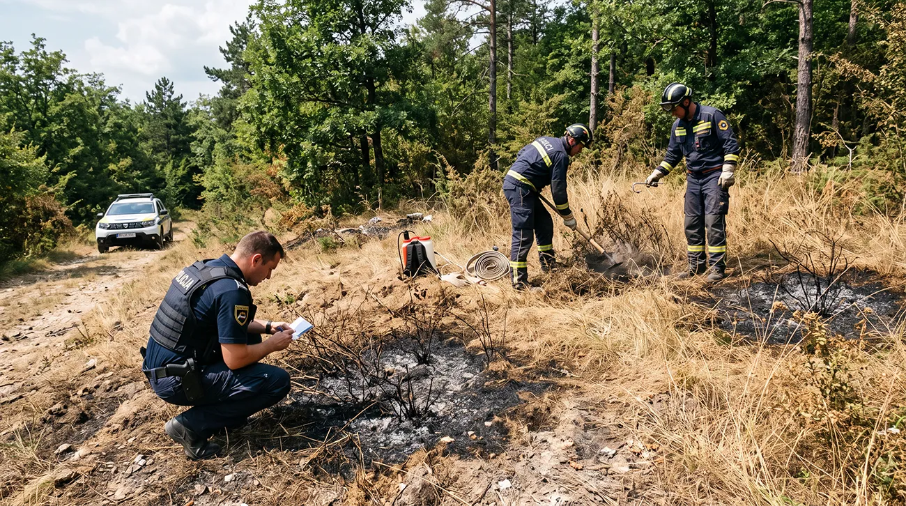 Policija preiskuje sum podtaknjenih požarov pri Žalcu