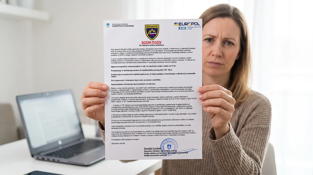 Lažni sodni pozivi v imenu policije znova krožijo